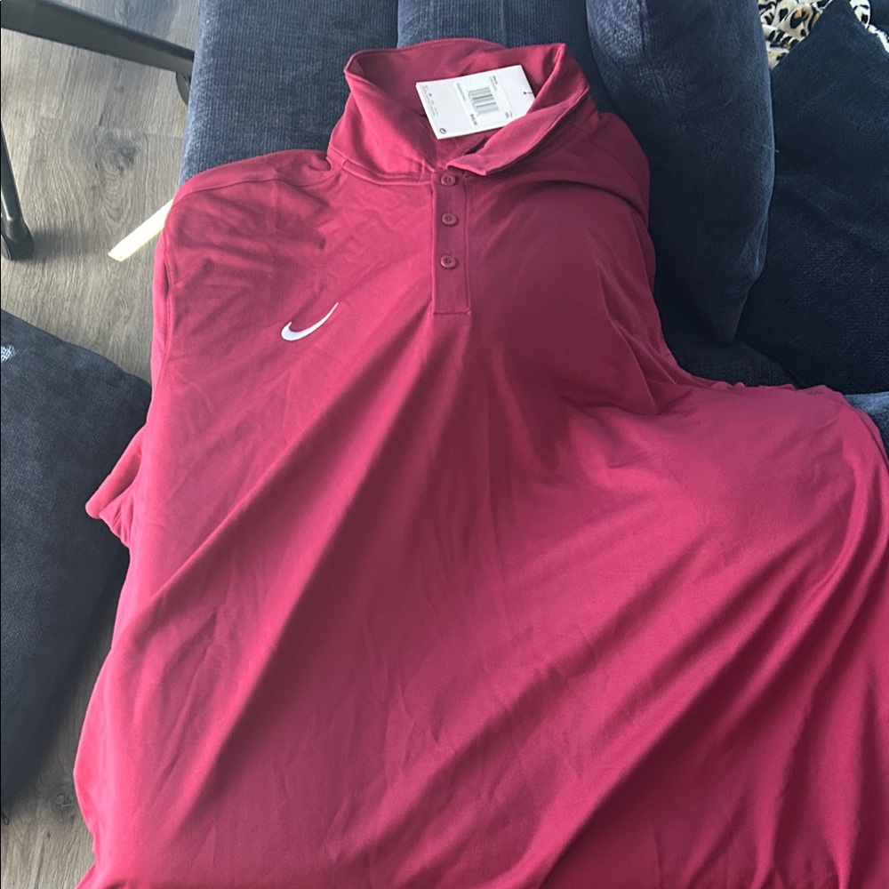 Nike Men's Crimson Polo Shirt